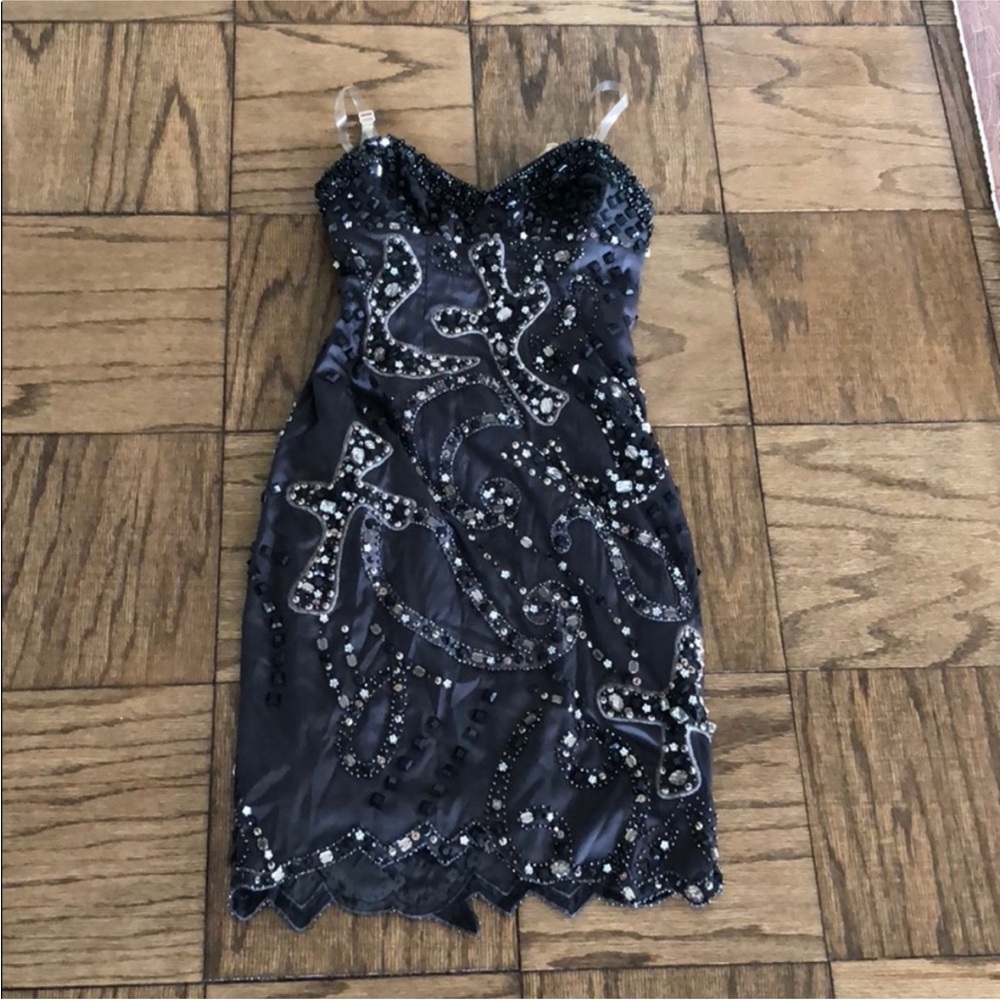 Offers welcome! Mandalay embellished beaded studded cocktail mini dress sz.2 (XS